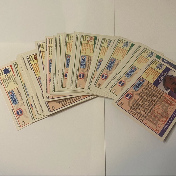 1989 - 1990  Pro Set Football Cards Lot of 77 Cards Vintage - Picture 4 of 8